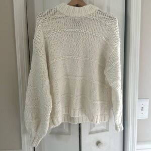 Cream chunky knit sweater